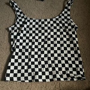 rue 21 checkerboard tank🏁